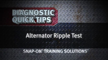 Picture of Alternator Ripple Test Diagnostic Quick Tips